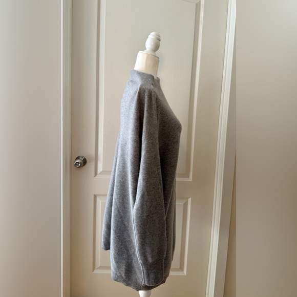 NEW WITH TAGS Nordstrom Cashmere Sweater Dress – Grey Heather – Size S - Picture 4 of 6